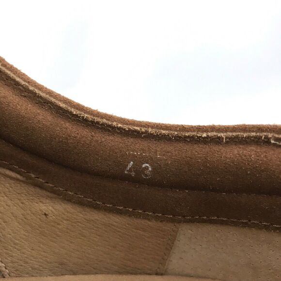 Vintage Enzo of Roma Suede‎ Leather Oxfords Lace Up Laser Cut Mens EU 43 US 9.5 main image 5